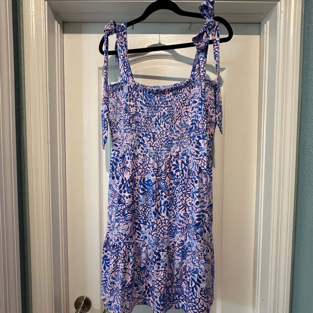 Lilly Pulitzer Kailua Smocked Dress XL NWT